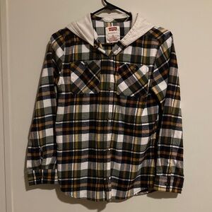 Levi's Multicolor Plaid Hoodie Sweatshirt